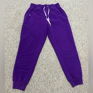 #4 Figs Purple High Waisted Jogger Bottoms